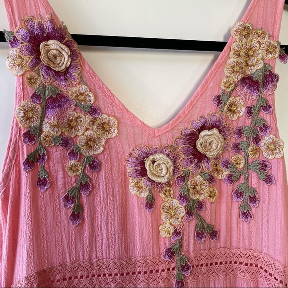 Arrata silent journey - Anthropologie bohemian pink sleeveless maxi - Picture 4 of 14